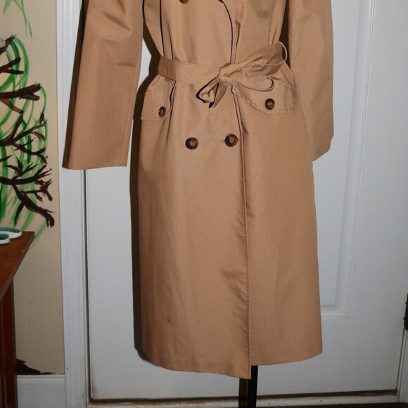 Sears vintage ladies raincoat trench coat no liner excellent - Picture 11 of 11